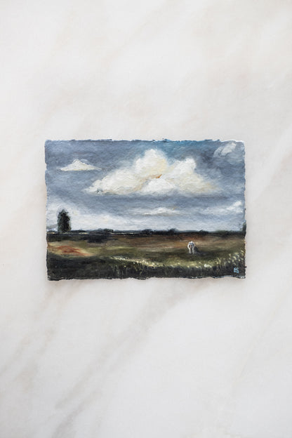 'Watching the Sky,' original Artwork | ready to frame