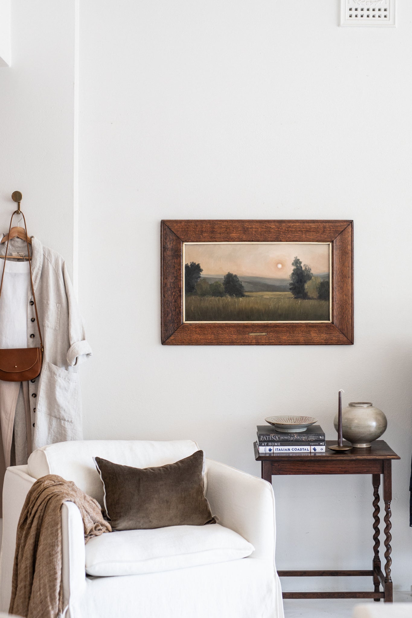 N 6. 'A Still Evening' featuring brass plaque