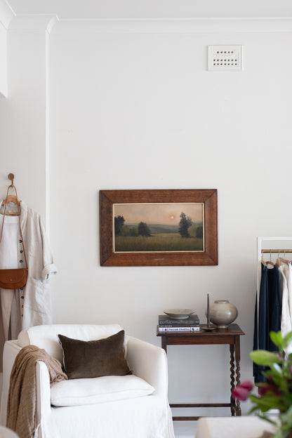 N 6. 'A Still Evening' featuring brass plaque