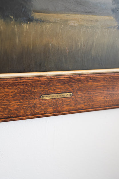 N 6. 'A Still Evening' featuring brass plaque