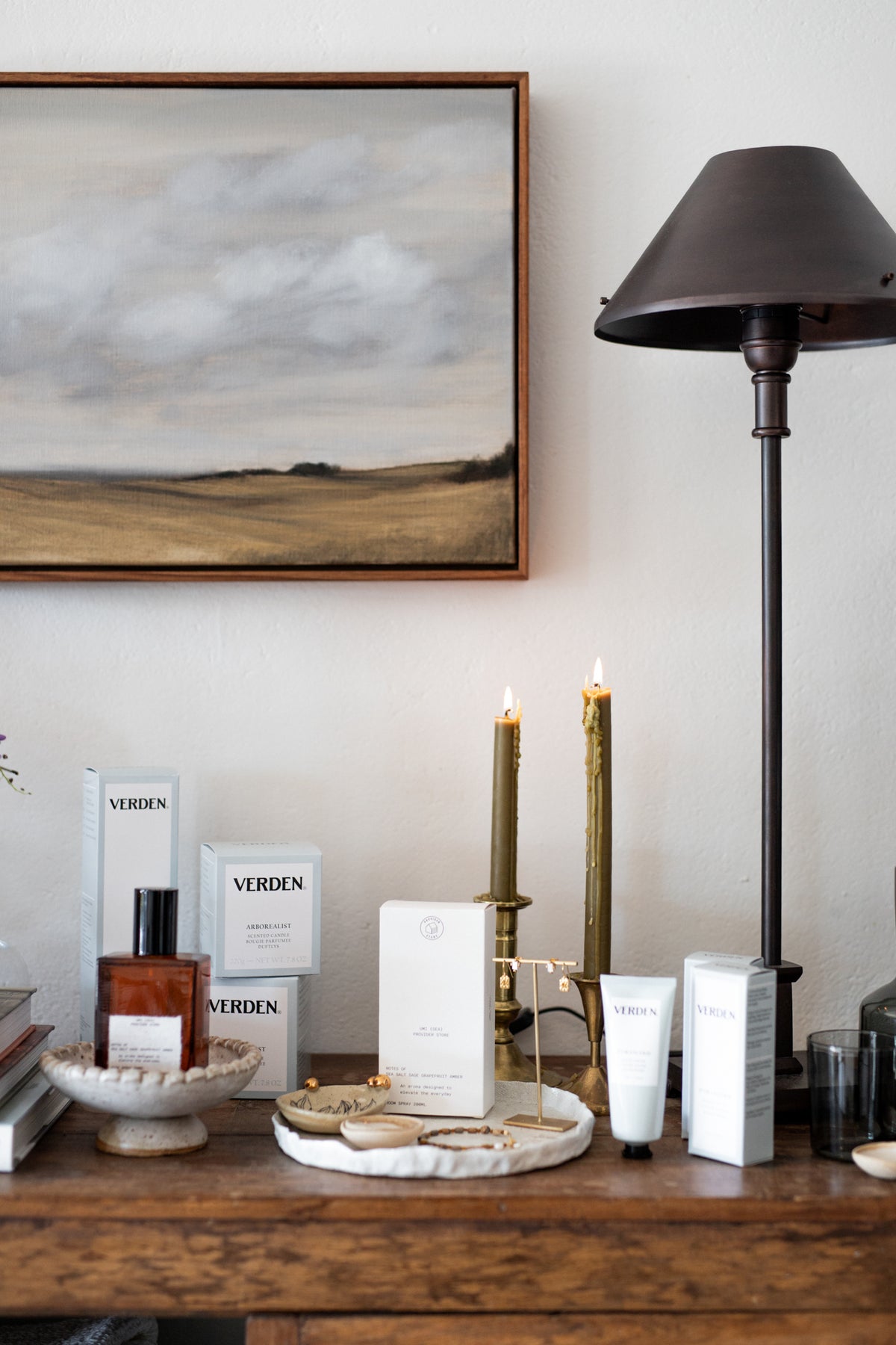 A Luxury Table Lamp in Bronze