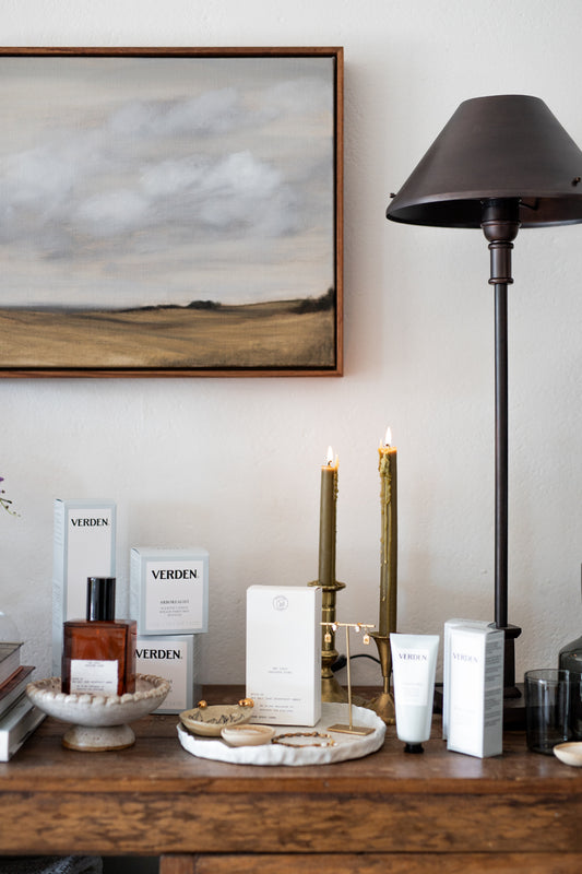 English Dinner Taper Candles in Organic Beeswax
