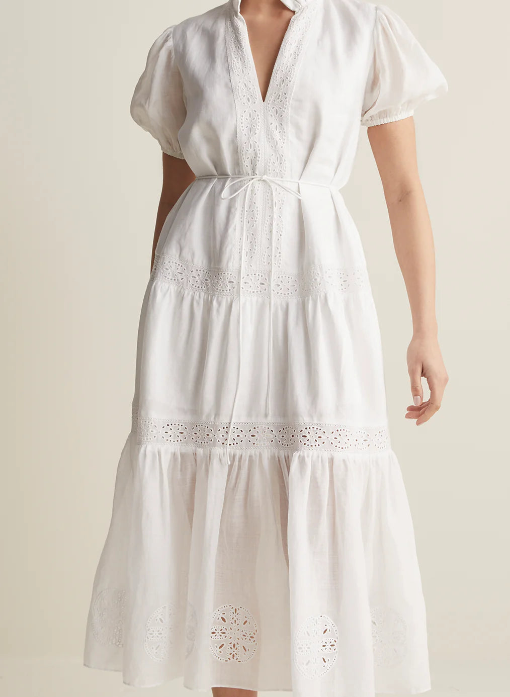 Cecile Linen Midi Dress