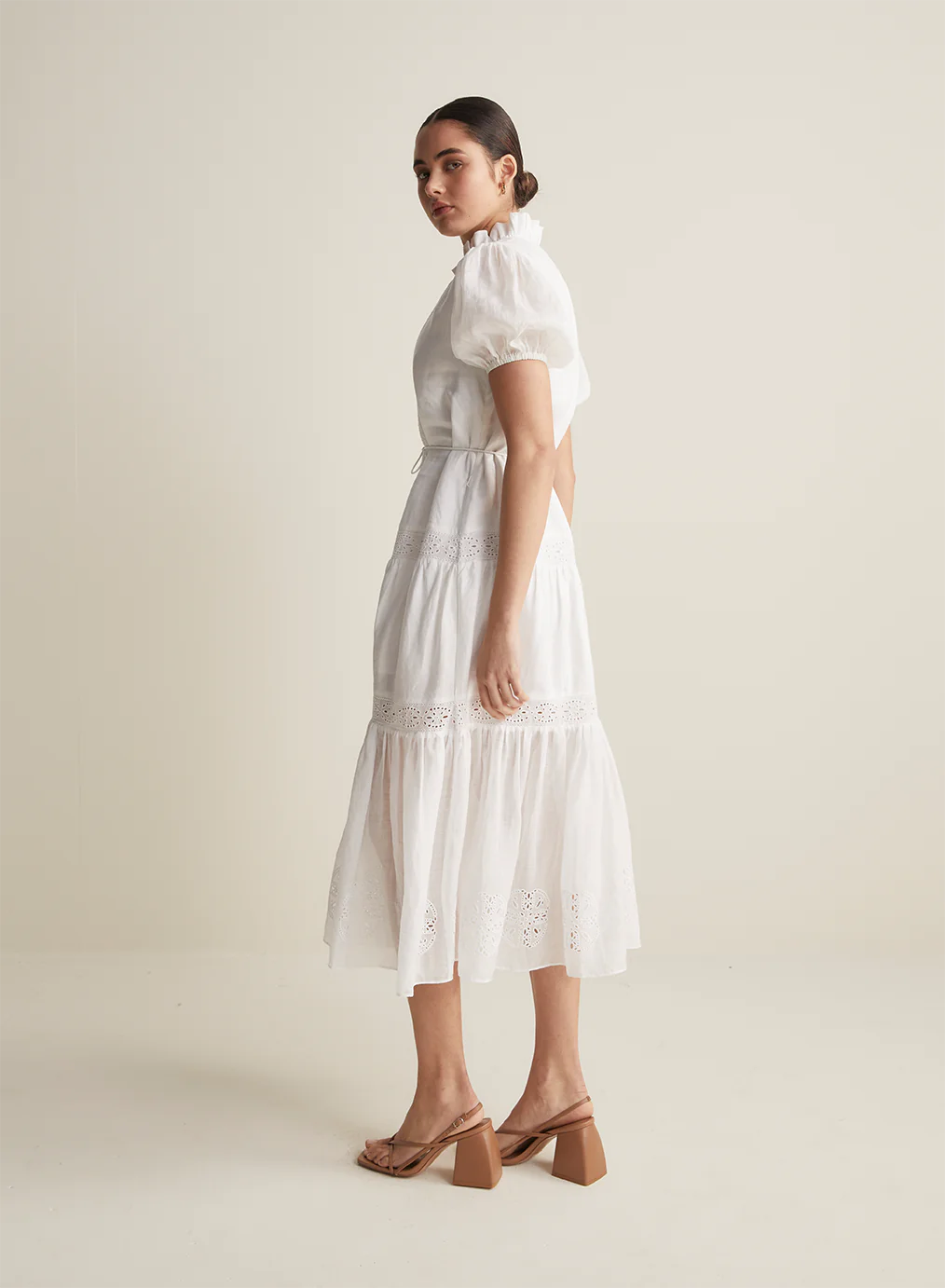 Cecile Linen Midi Dress