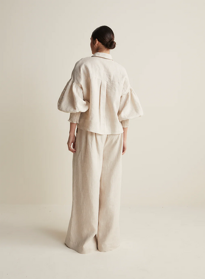 Linen Palazzo 'Devon' Pant | Flax