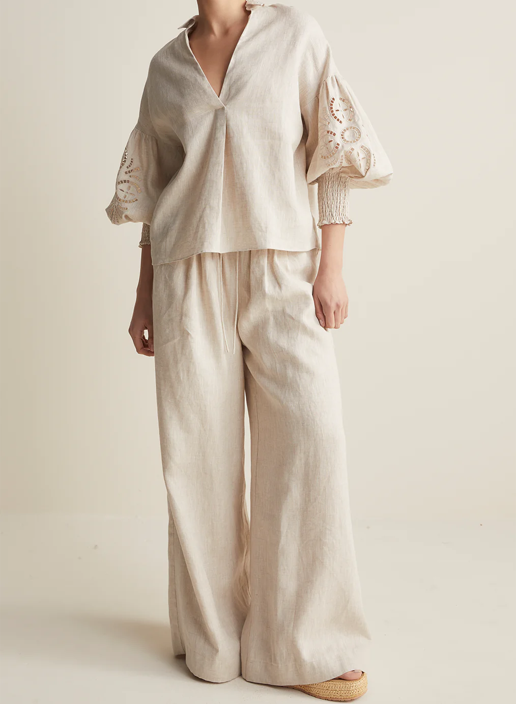Linen Palazzo 'Devon' Pant | Flax