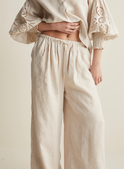 Linen Palazzo 'Devon' Pant | Flax