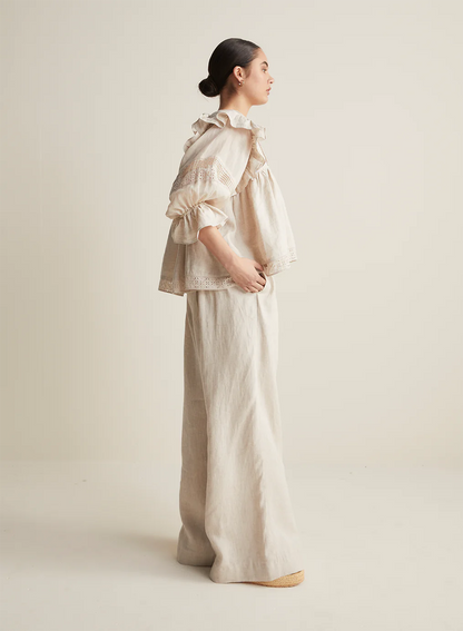 Linen Ramie 'Hari' Smock Top | Flax