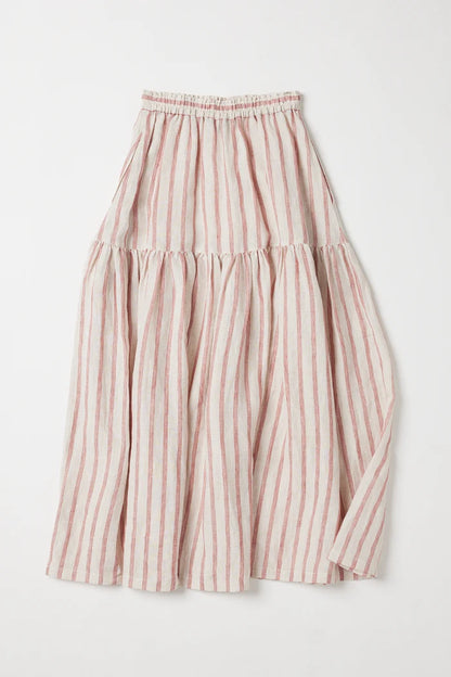 The Junie Maxi Skirt | Burnt Sienna Stripe