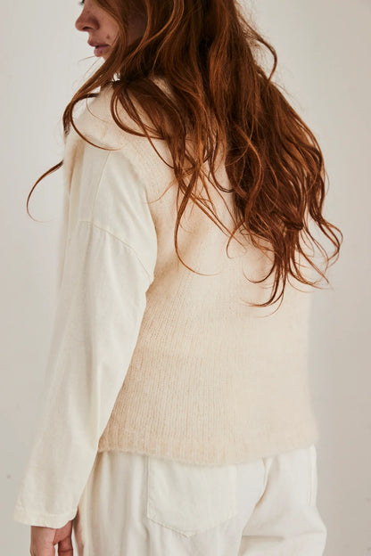 Mohair Vest in Cream