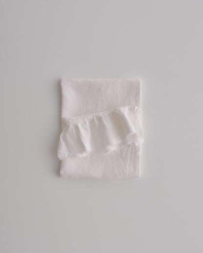 Linen Ruffle Guest Towel | 'Aryton'