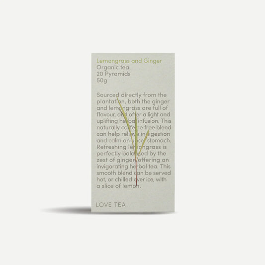 Lemongrass & Ginger Pyramid Tea Bags