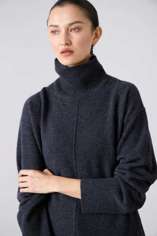 The Leisa Knit Sweater - Charcoal