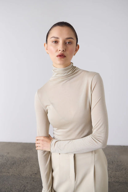 The Tencel Polo - Pale Sage