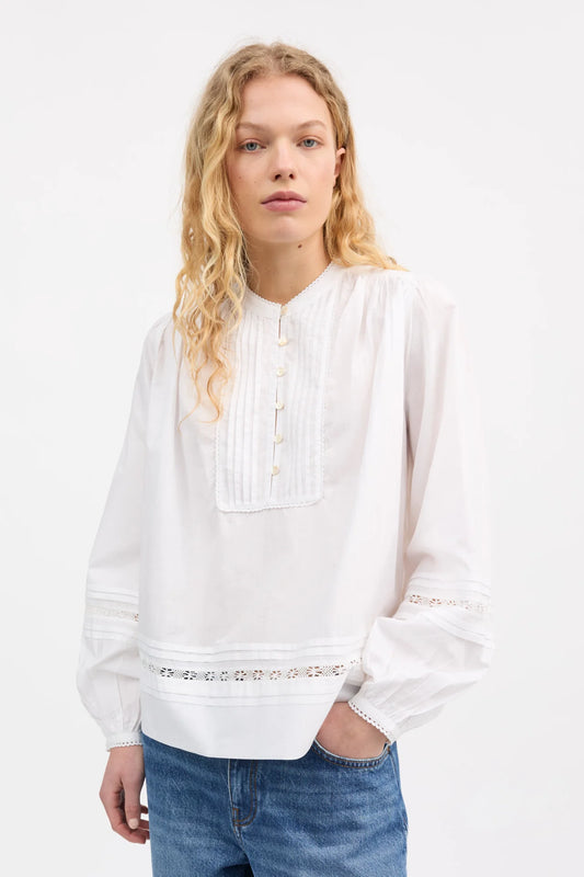 The Leaf Shirt in White