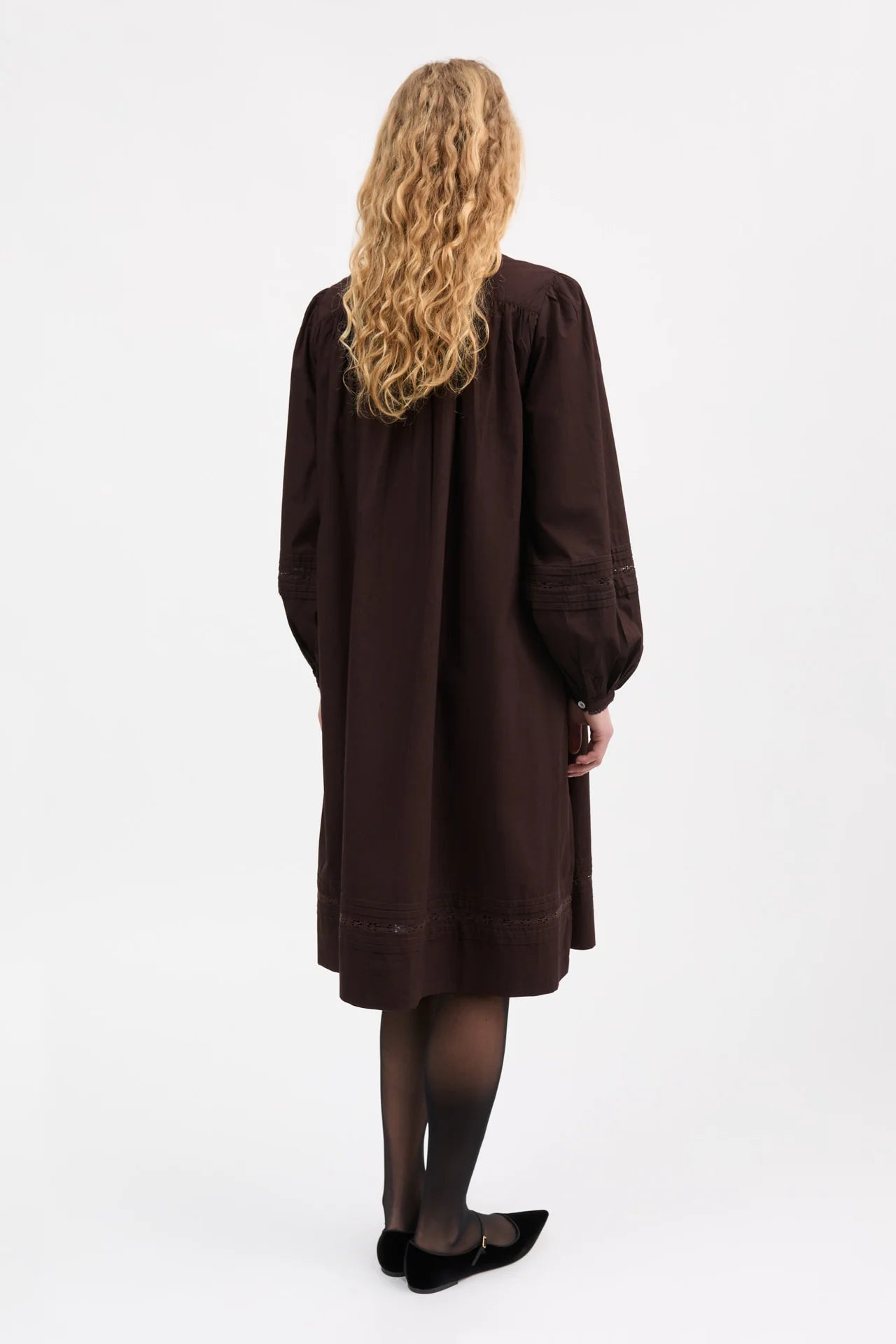The Leaf Dress in Dark Brown