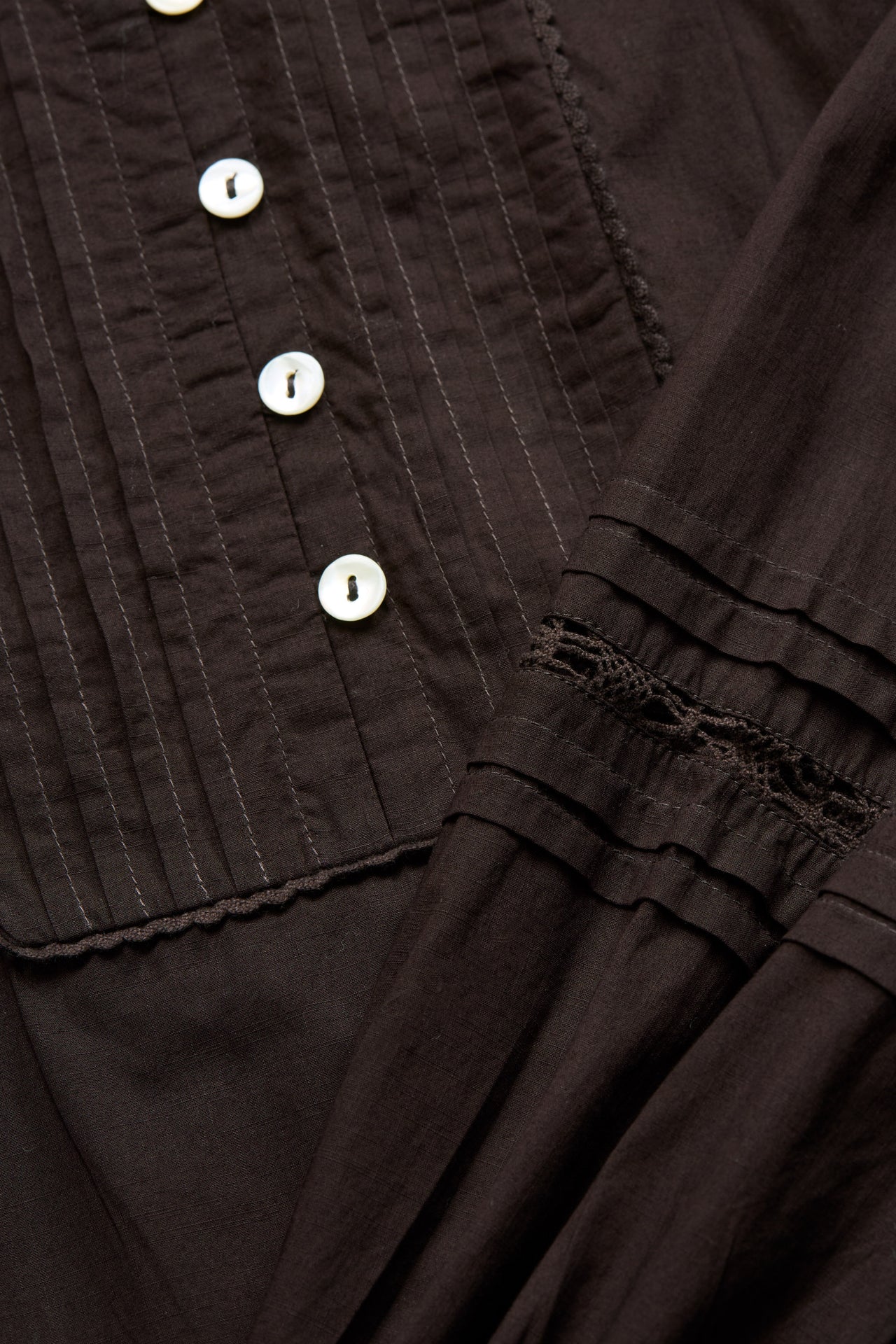 The Leaf Dress in Dark Brown