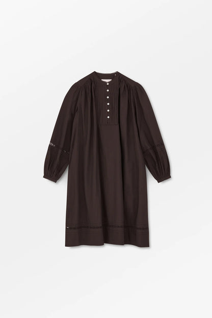 The Leaf Dress in Dark Brown