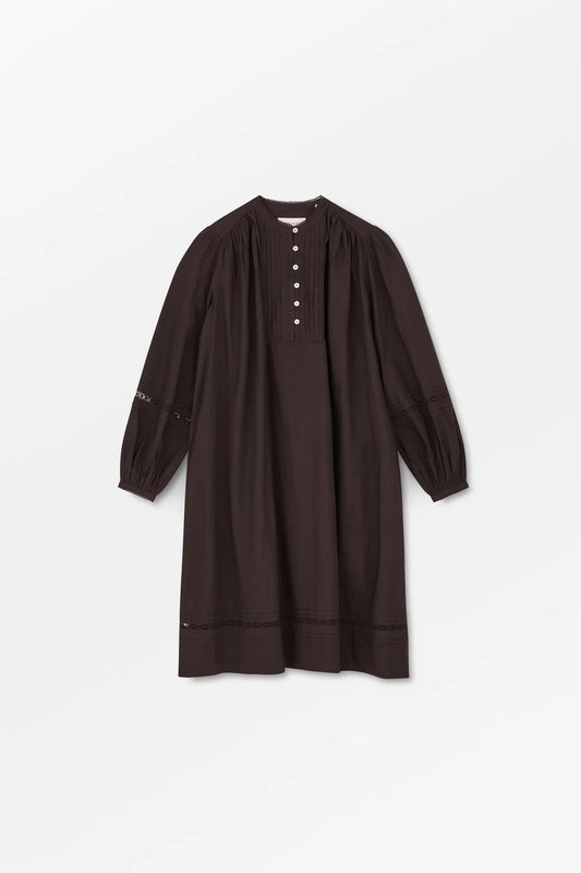 The Leaf Dress in Dark Brown