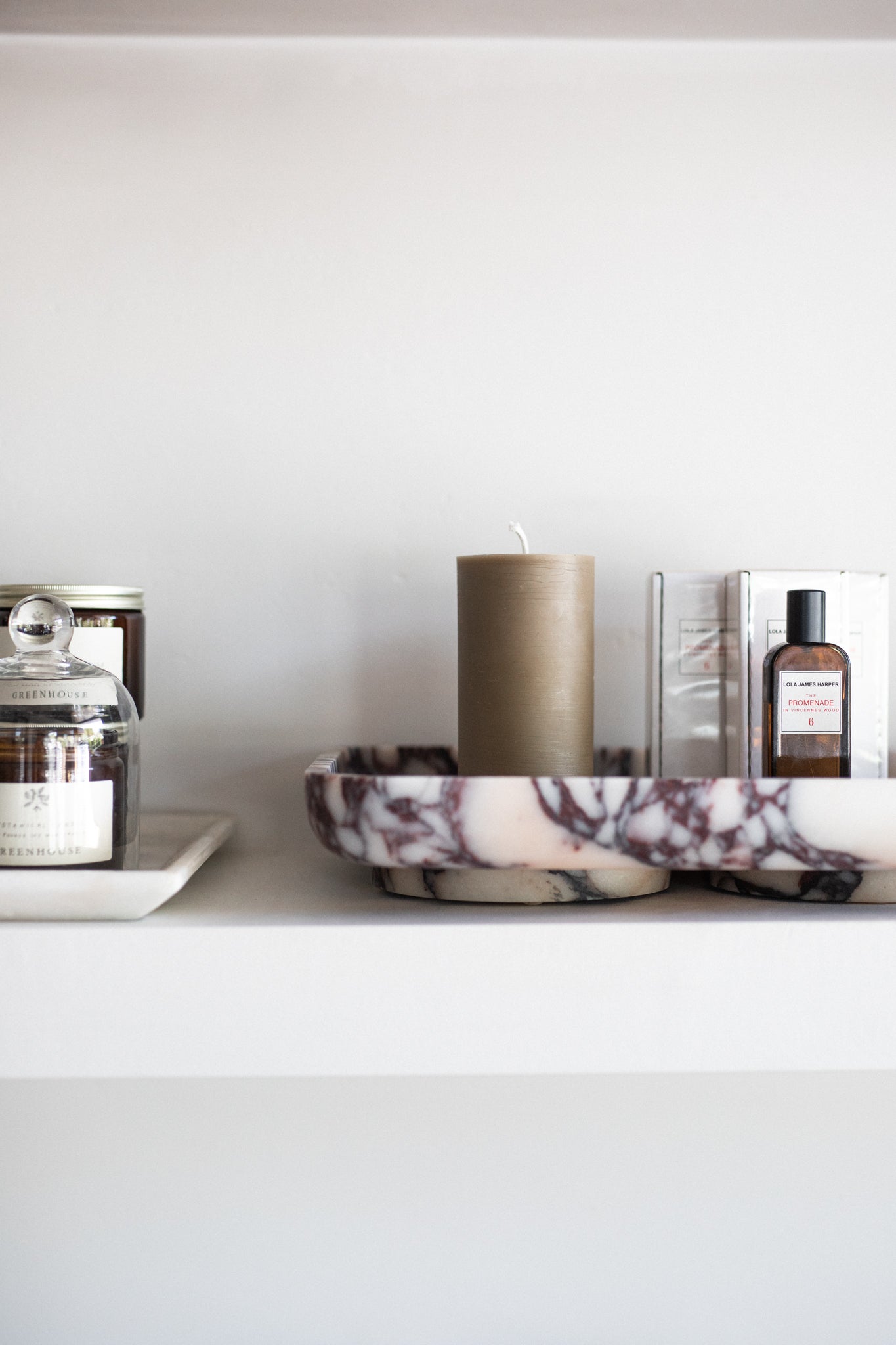 Architect Footed Letter Tray | Viola Calacatta