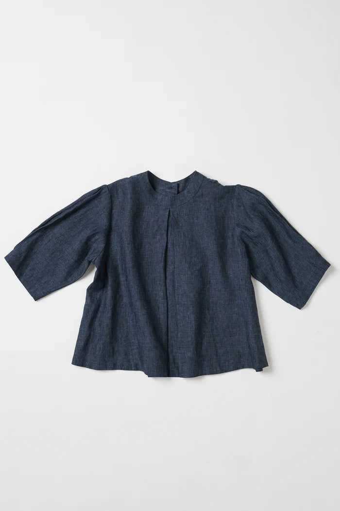 The Loretta Reversible Top | Navy