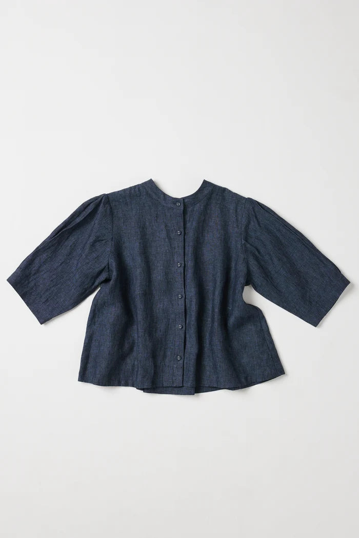 The Loretta Reversible Top | Navy