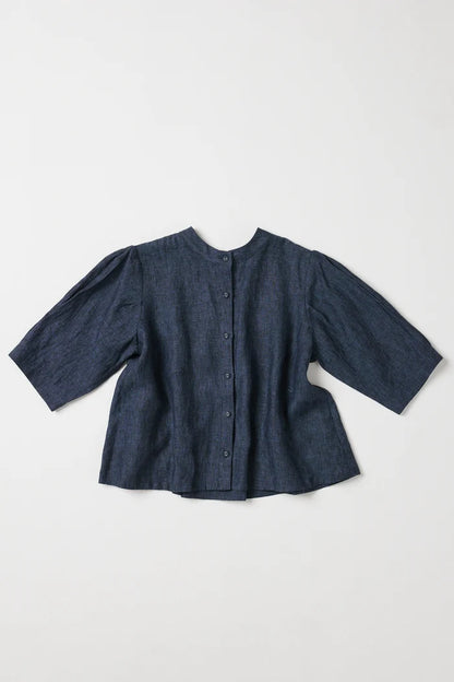 The Loretta Reversible Top | Navy