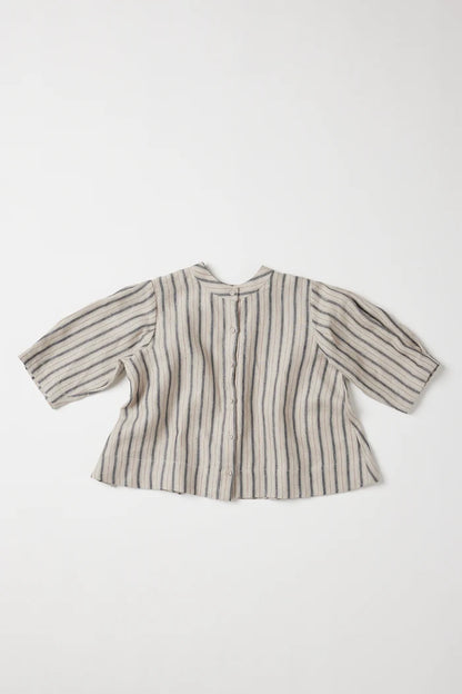 The Loretta Reversible Top | Navy Stripe