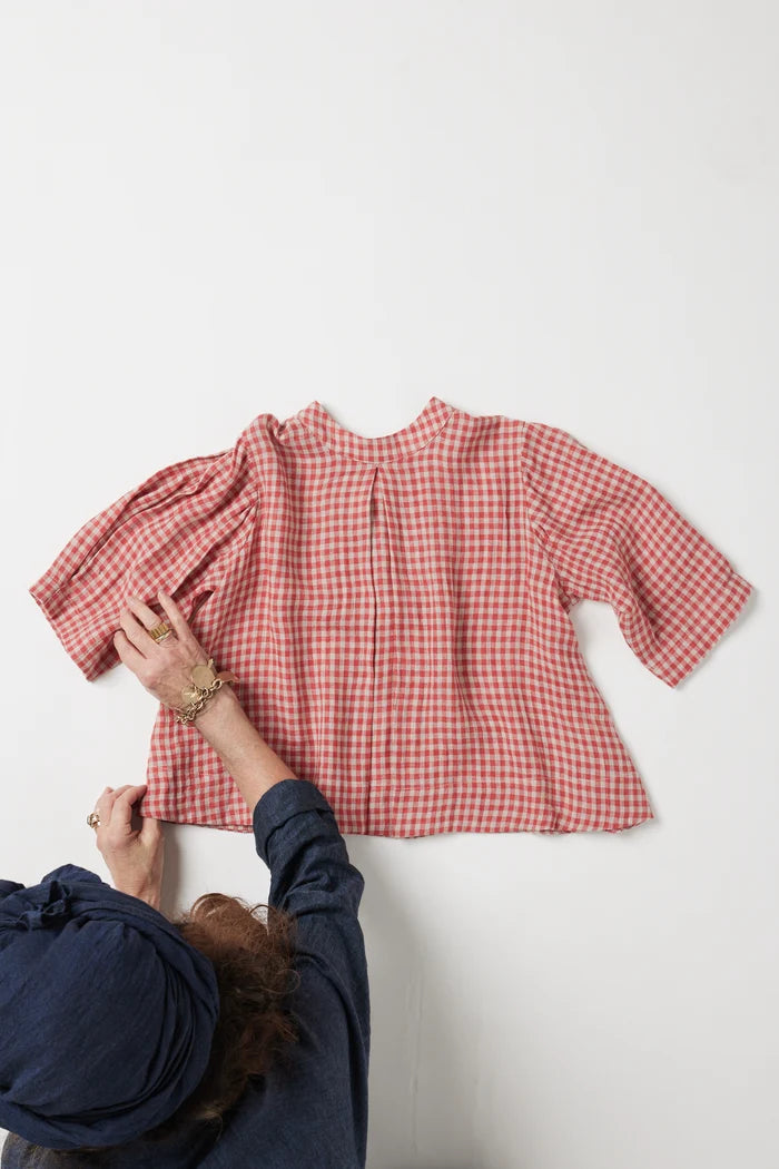 Loretta Reversible Top | Burnt Sienna Gingham