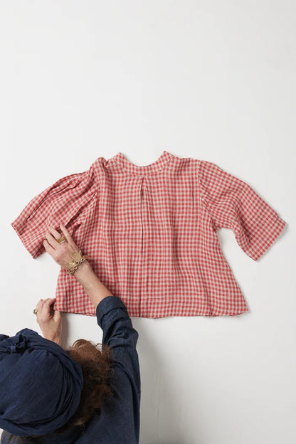 Loretta Reversible Top | Burnt Sienna Gingham