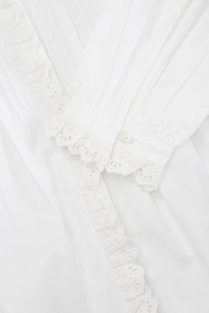 Skall Lace 'Lulu' Shirt in White