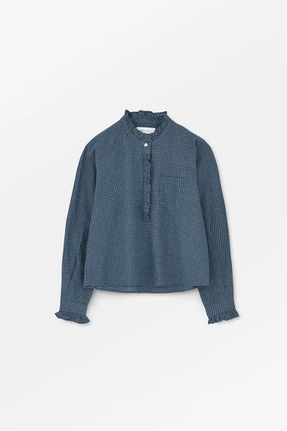 The Lune Shirt in Blue Check