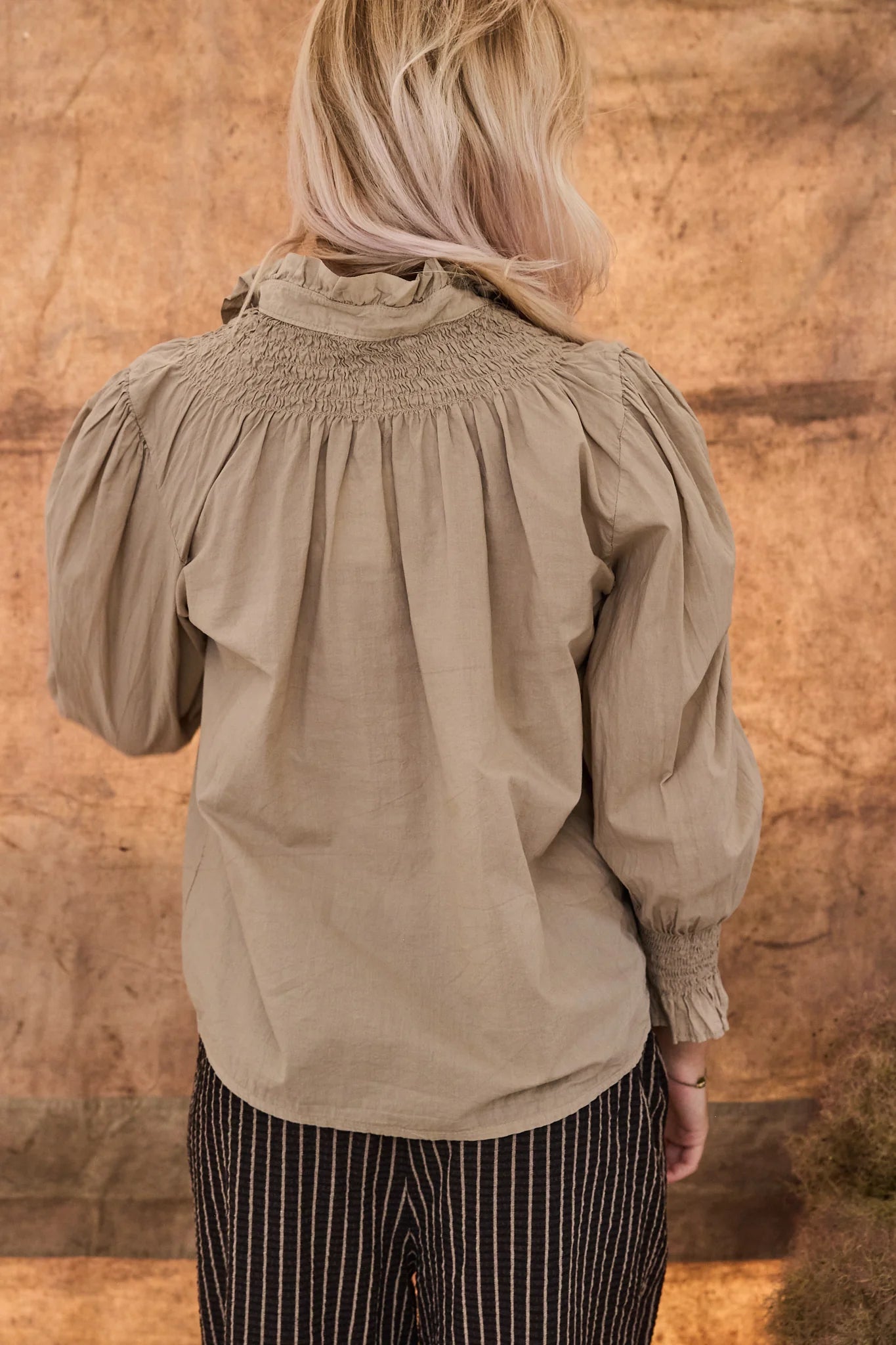 The Smock Blouse in Camel