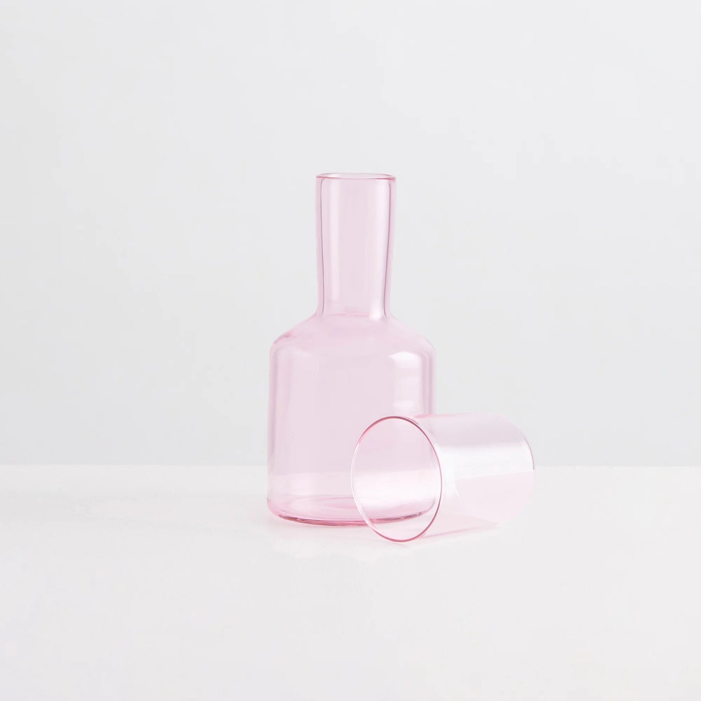 The Glass Carafe & Tumbler | Pink
