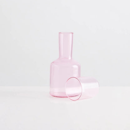 The Glass Carafe & Tumbler | Pink