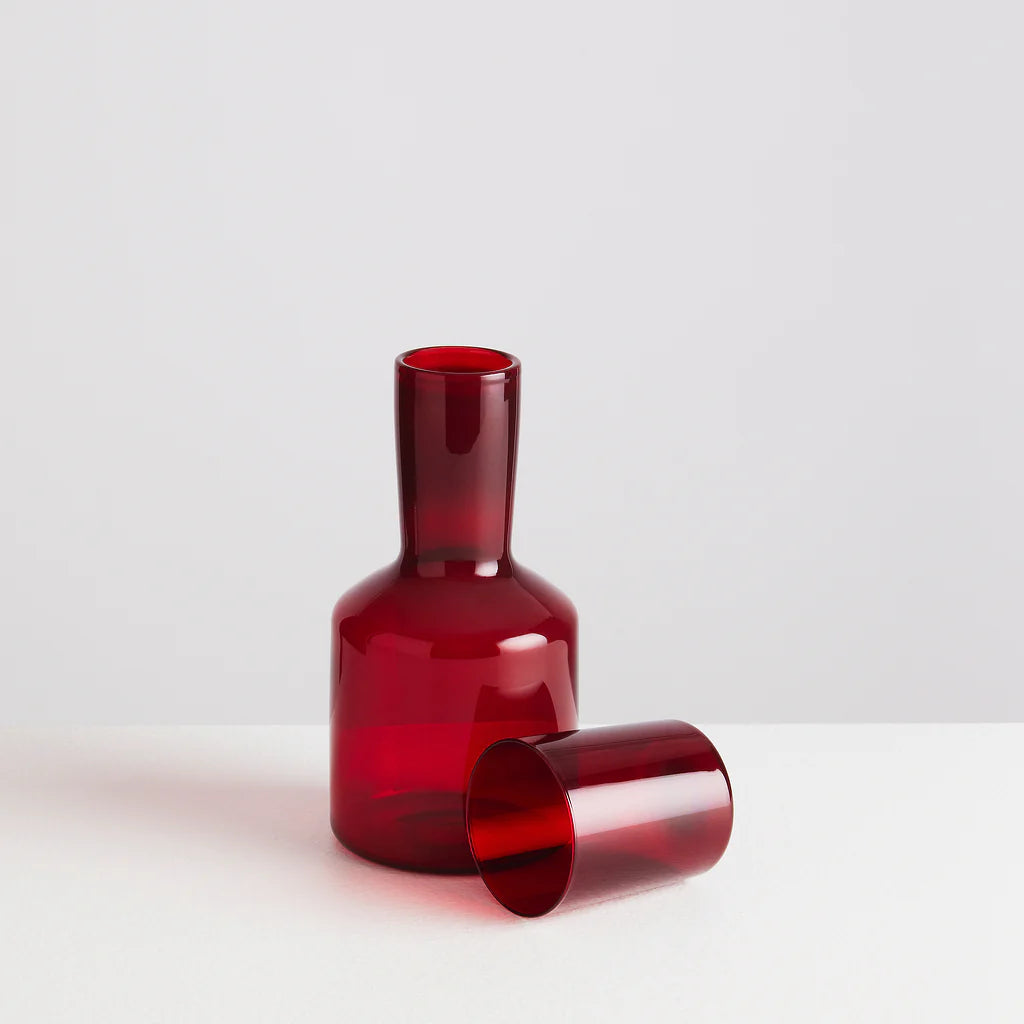 The Glass Carafe & Tumbler | Rouge