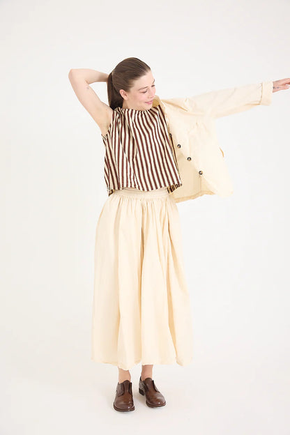 Coco Stripe Sleeveless Cotton Top