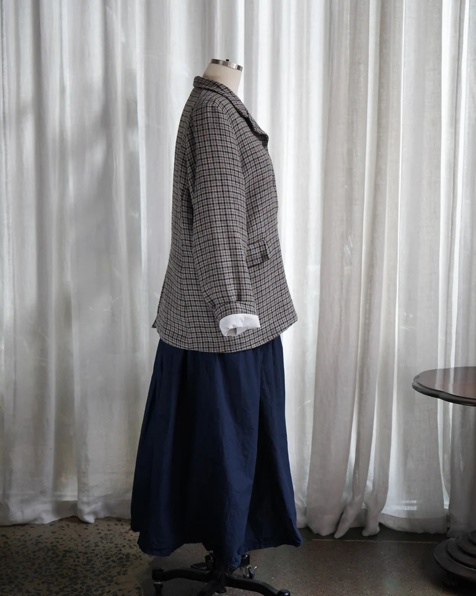 Heirloom 'Dominique' Blazer in Japanese Plaid Wool