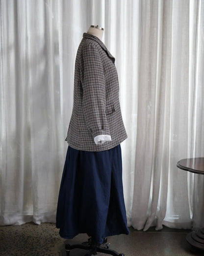 Heirloom 'Dominique' Blazer in Japanese Plaid Wool