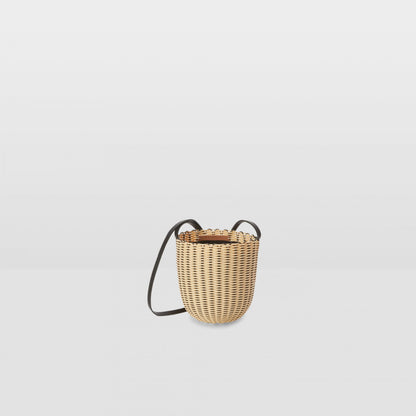 The Mini Bucket Bag | Black + Cream