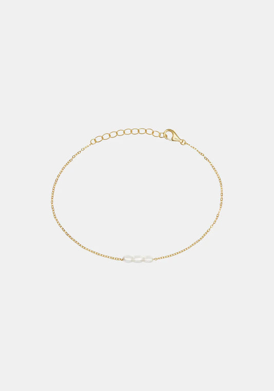 The Mini Pearl Bracelet in Gold