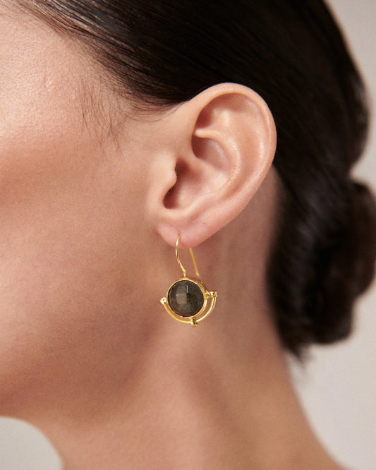 The 'Domna' Labradorite Drop Earrings