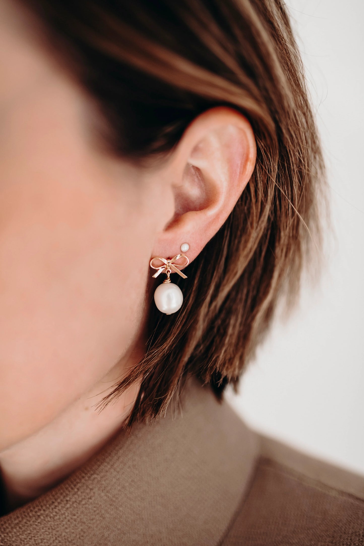 'Agnes' Pearl Earrings | Peggy & Twig