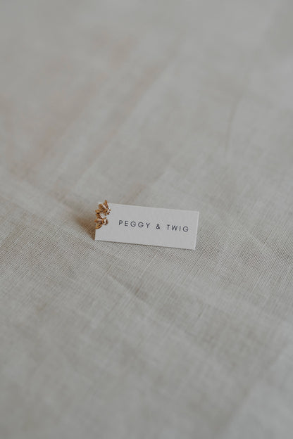 Gold Bee Stud Earrings | Peggy & Twig