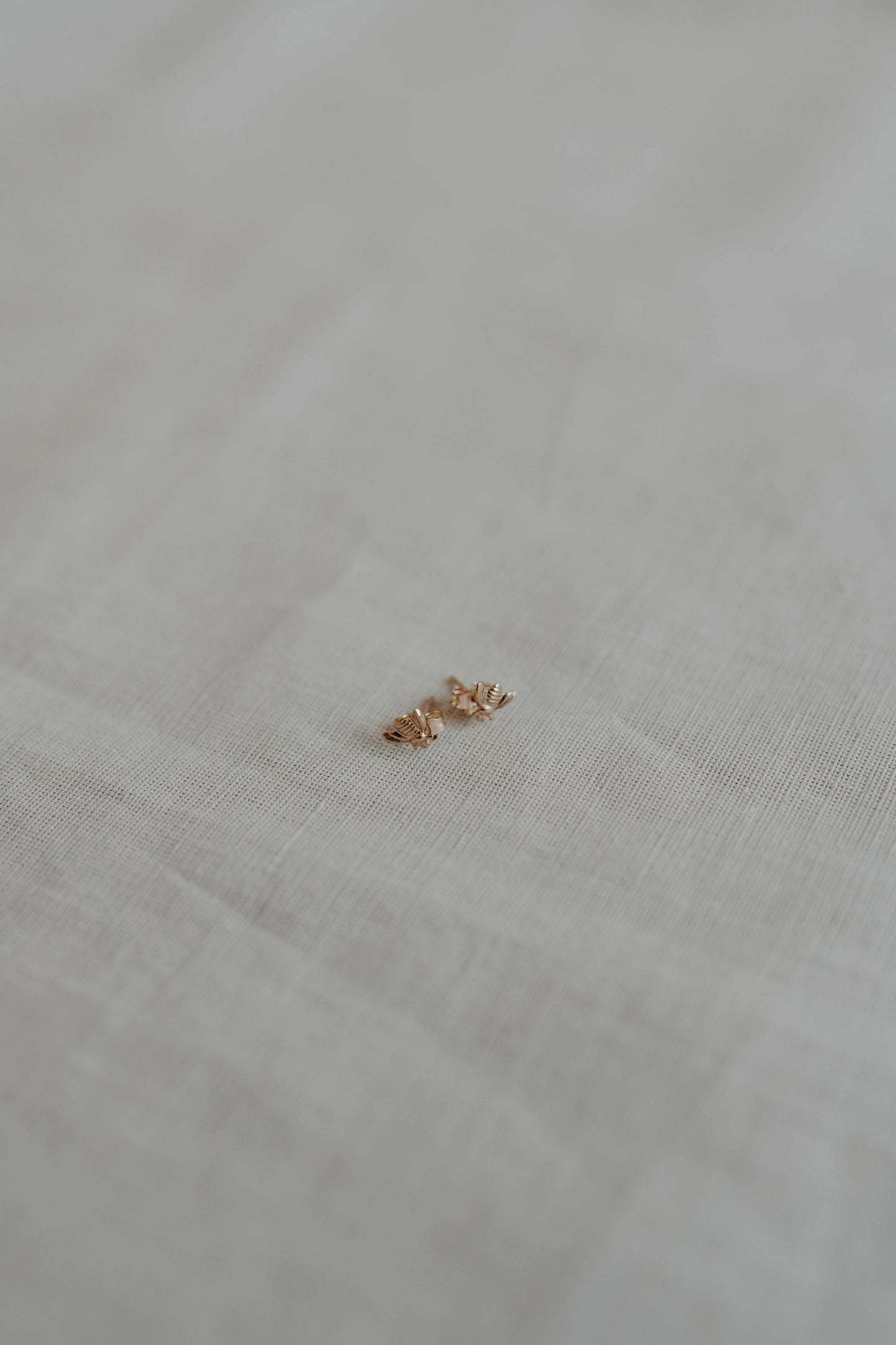 Gold Bee Stud Earrings | Peggy & Twig