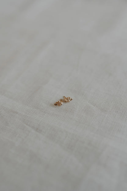 Gold Bee Stud Earrings | Peggy & Twig