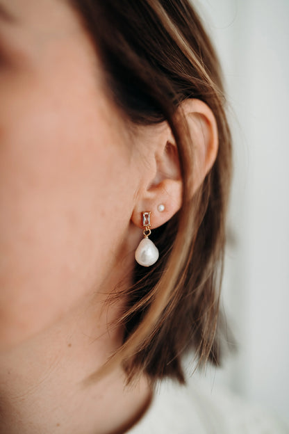 'Eve' Pearl Earrings | Peggy & Twig