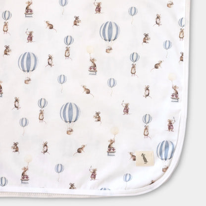 Jersey stretch wrap - Mouse & Air Balloon