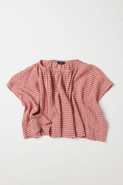 Poppy Layering Top | Burnt Sienna Gingham