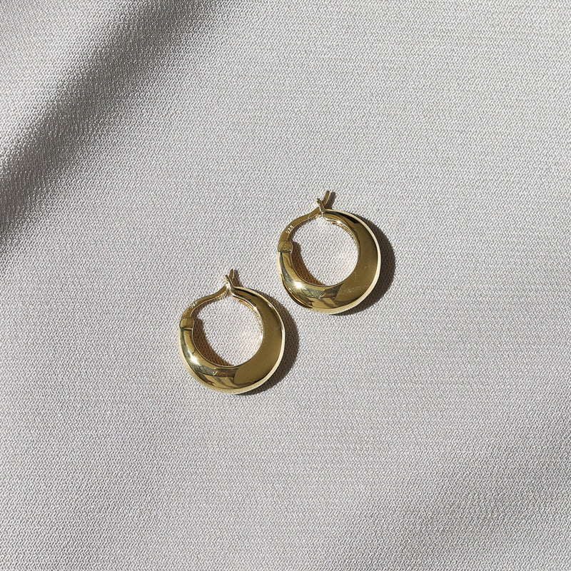 The Positano Hoops in Gold